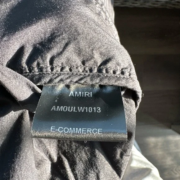 Amiri Windbreaker Men's Black Hooded Jacket